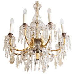 Elegant and Totally Unique J. L. Lobmeyr Cat Crystal Chandelier