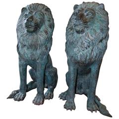 Löwen-Skulpturen aus Bronze von Erik Kramer