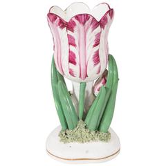 Large Staffordshire Porcelain Tulip