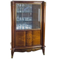 French Silver Cabinet in the Style of Leleu