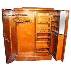 1930s Walnut Compactom Steamer Trunk