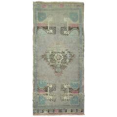 Vintage Decorative Yastik Oushak Rug