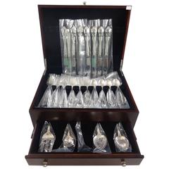 Legato by Towle Sterling Silver Flatware Service for Eight Set of 37 Pieces, New