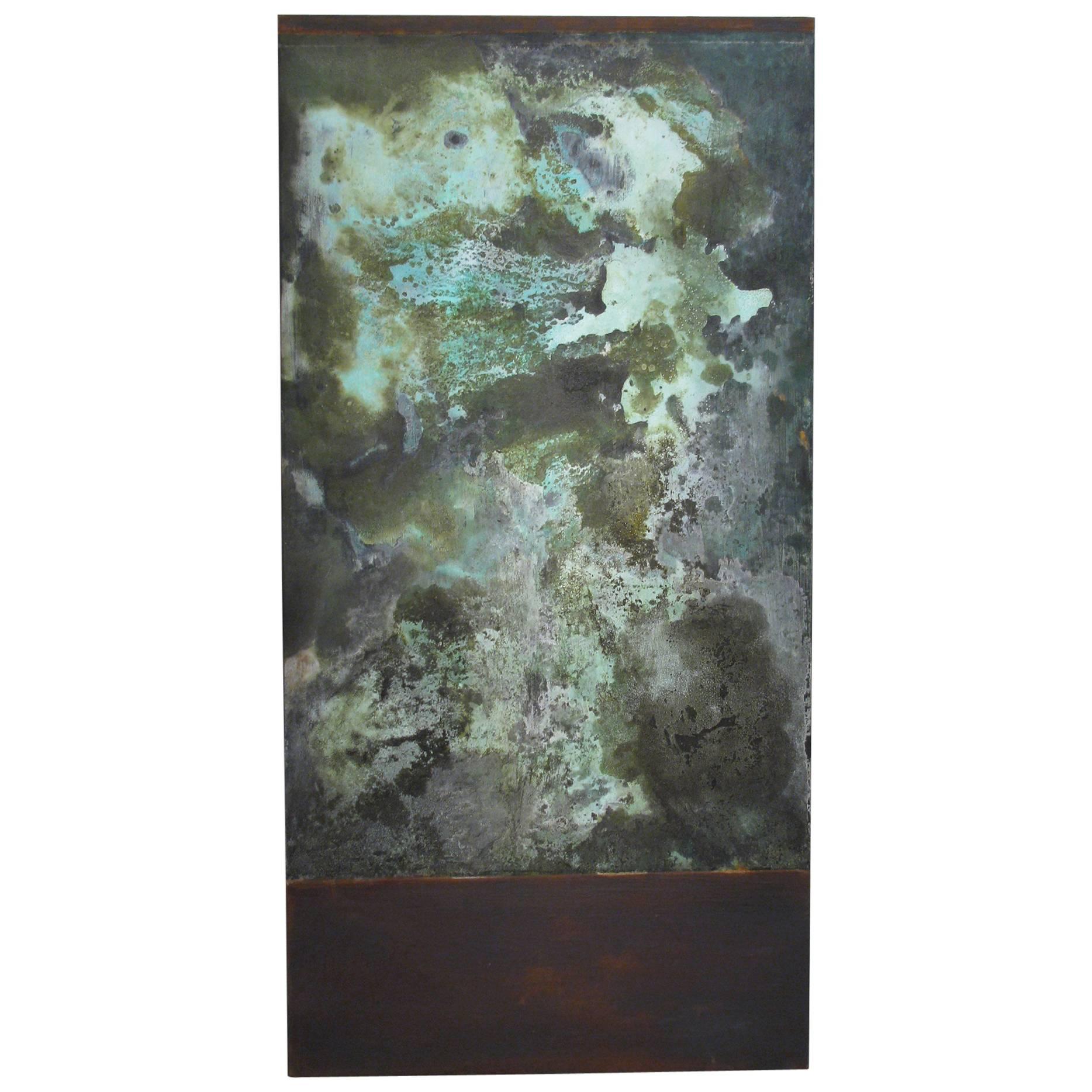 Oxidation Painting "Verbena" by Willie Little