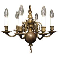 Small, Six-Arm Dutch Ball Chandelier