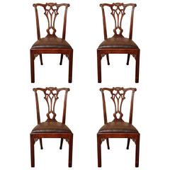 Set of Four Althorp "Chippendale" Chairs