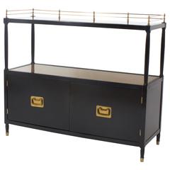 Ebonized Two-Tier Cane Server