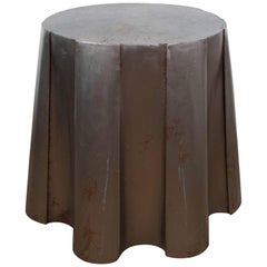 John Dickinson Style Galvanized Metal Side Table