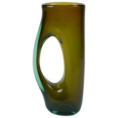 Fulvio Bianconi Venini  Murano Glass Vase Called "Forato "or "Moore"  , 1951