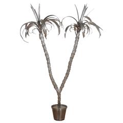 Large Metal Dracaena Palm Tree Sculpture Large Metal Dracaena Palm Tree Sculpture