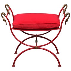 Red Italian Bench