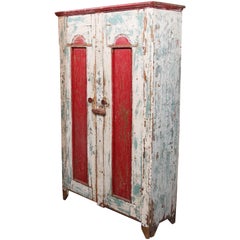Antique Midwest Cabinet in Old Paint