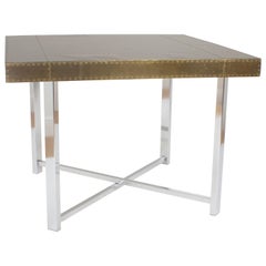 Brass and Chrome Game Table