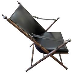 Antique British Campaign Folding Chair