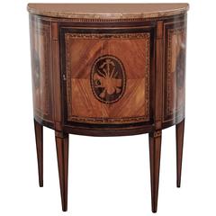 Continental Fruitwood Inlay Cabinet