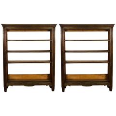 Pair of Antique French Empire Style Pine Bookcases