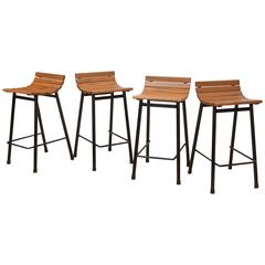 Set of Four Vista of California  Counter stools