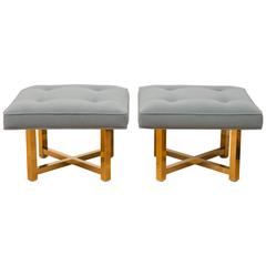 Pair of  Low Ottomans