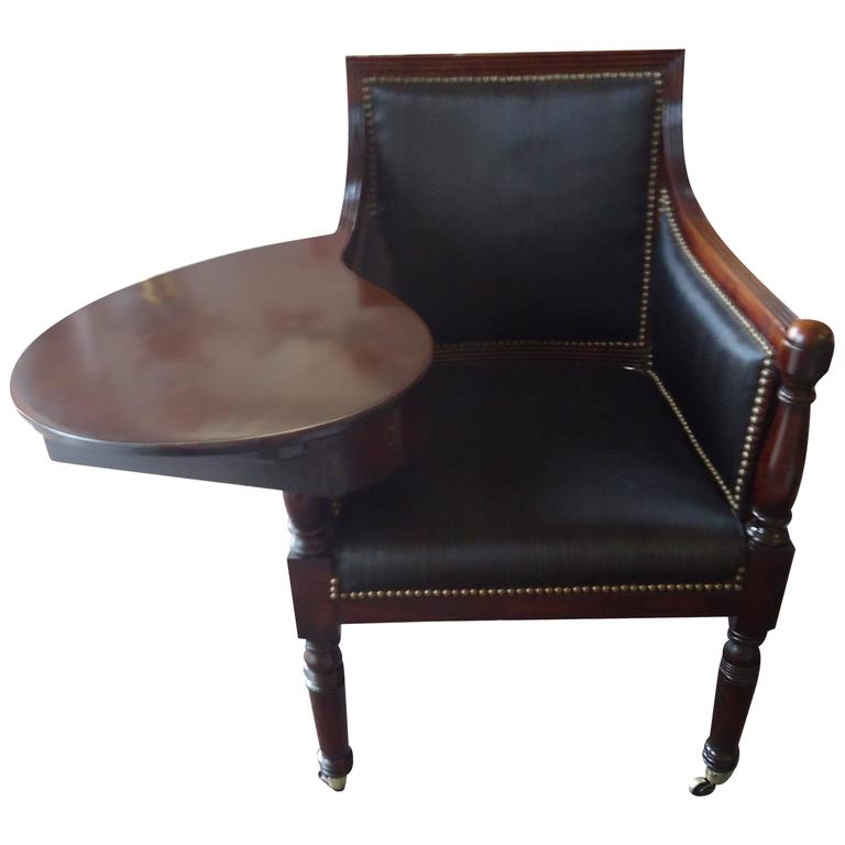 Rare Antique Federal Mahogany Writing Chair at 1stDibs antique writing chair, antique writing
