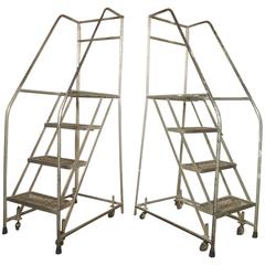 Vintage Factory Step Ladder