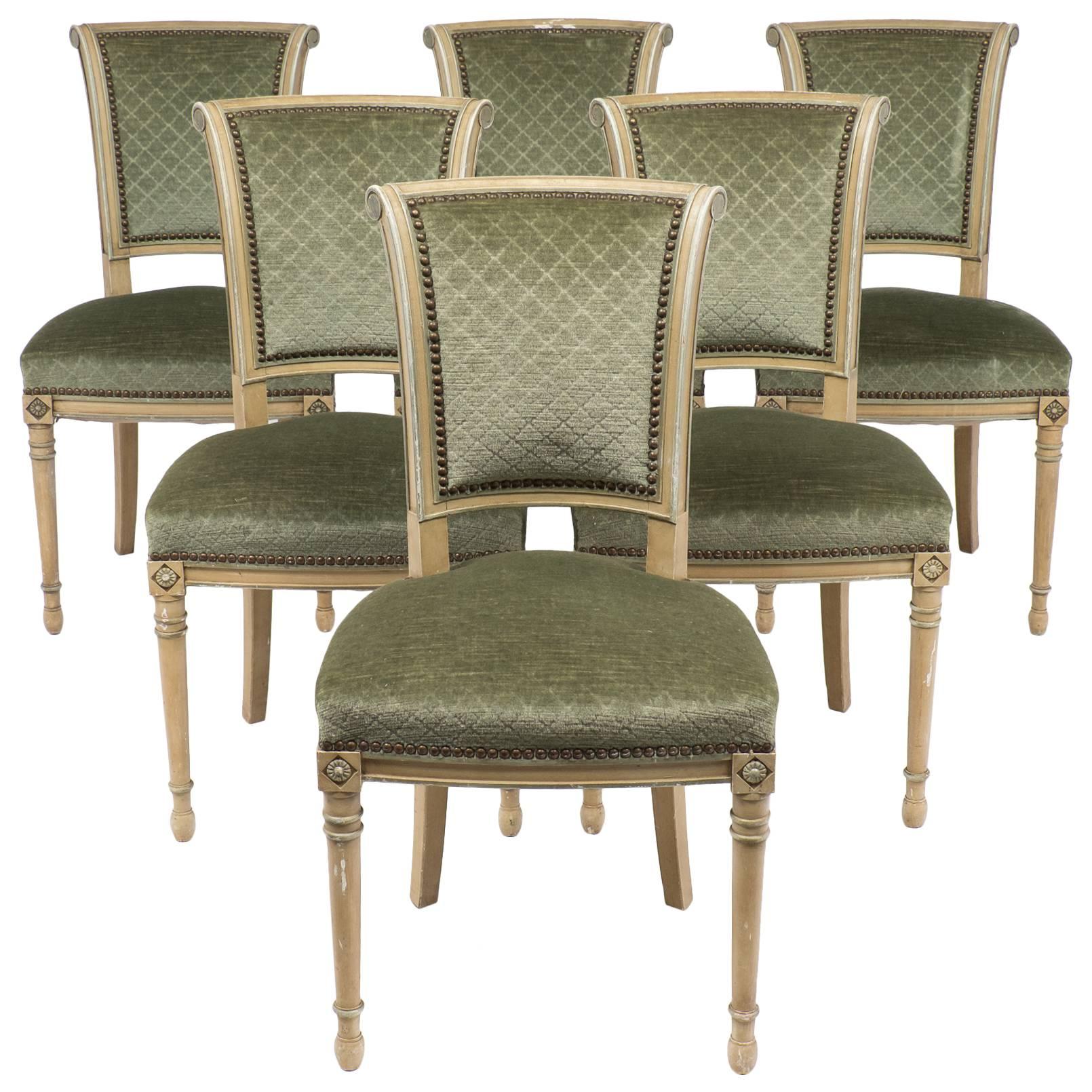 French Antique Directoire Style Set of Chairs