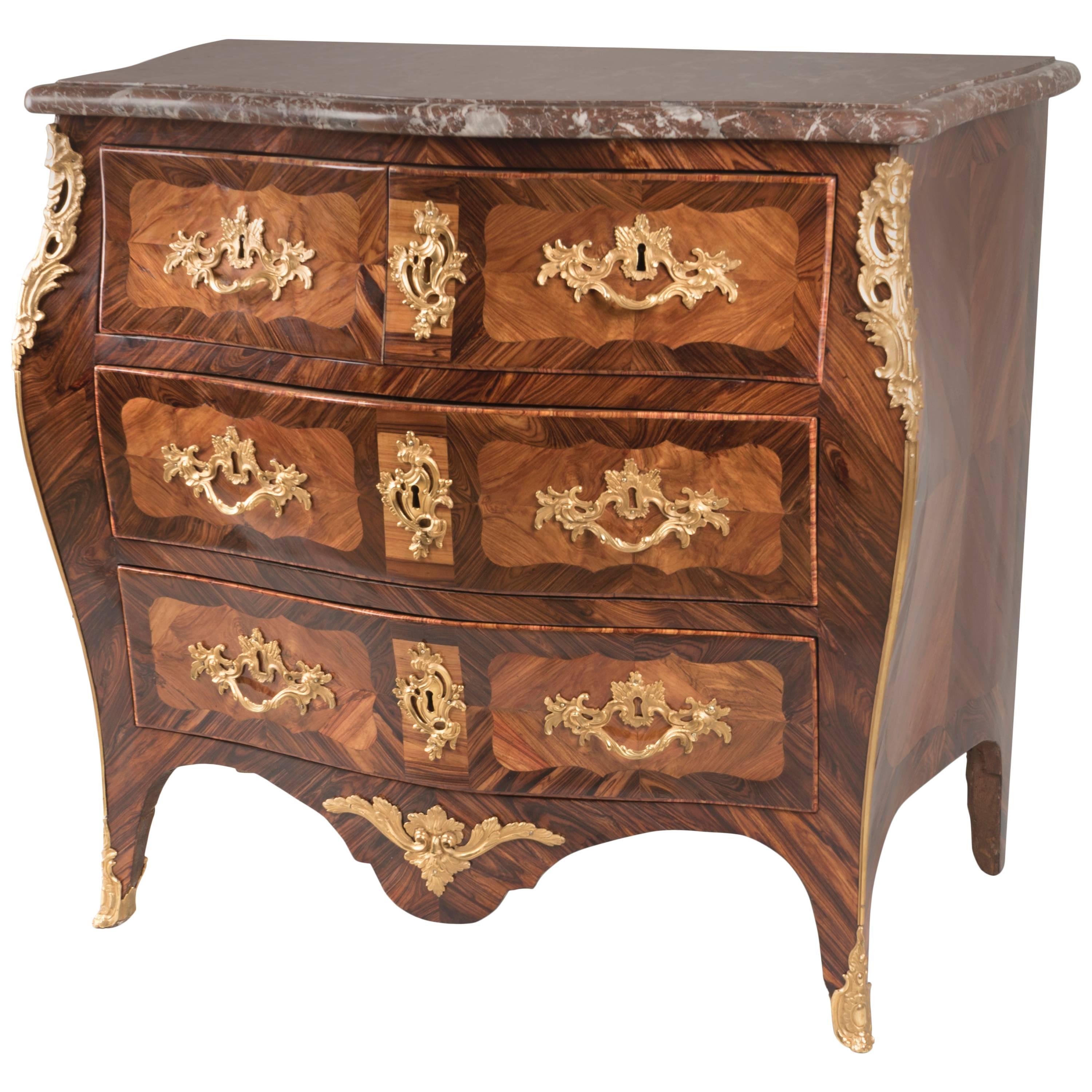 Louis XV Commode Stamped by Leonard Boudin For Sale