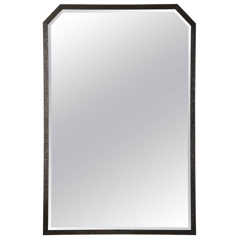 MidCentury Iron Rectangular Mirror For Sale at 1stdibs