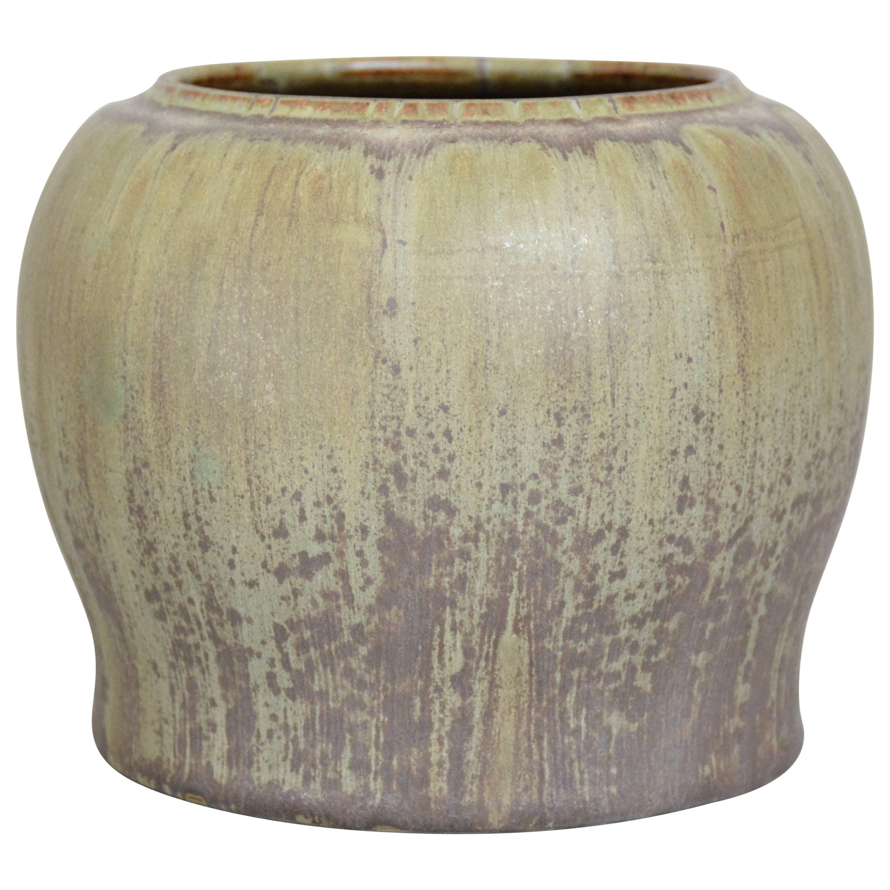 Stoneware Vase in Style of Patrick Nordstrom for Royal Copenhagen