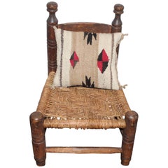 Early Small Navajo Indian Weaving Pillow