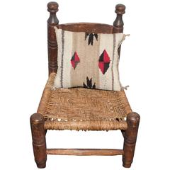 Early Small Navajo Indian Weaving Pillow 11
