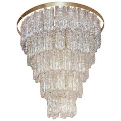 Five-Tier Cascading "Ghiaccio" Lucite Kalmar Chandelier 9
