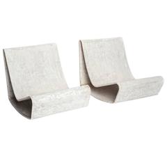 Concrete Outdoor Mid-Century Modern “Loop” Chairs by Willy Guhl 6