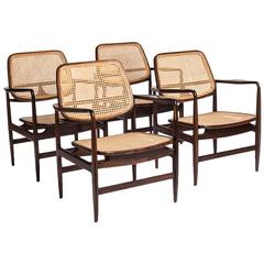 Brazilian Mid-Century Modern Rosewood “Oscar” Chairs by Sergio Rodrigues 5