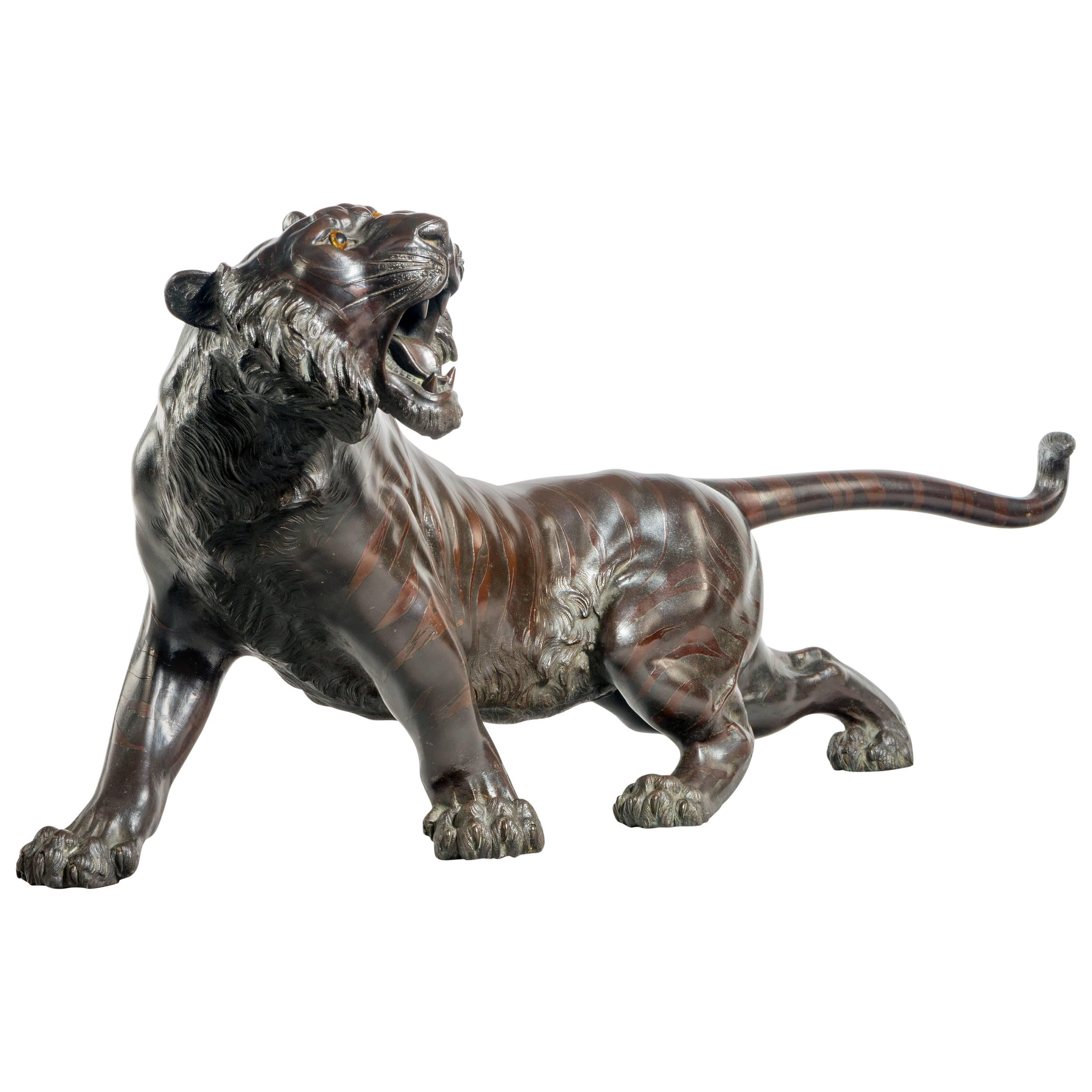 Prowling Bronze Tiger by Genryusai Seiya