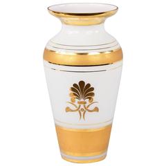 French Vintage Opaline Glass Vase, 1950s 12