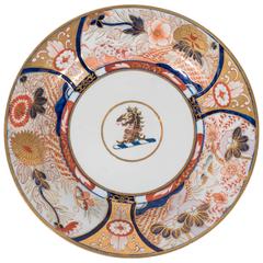 Armorial Antique Porcelain Imari Dish Coalport "Admiral Nelson" Pattern 