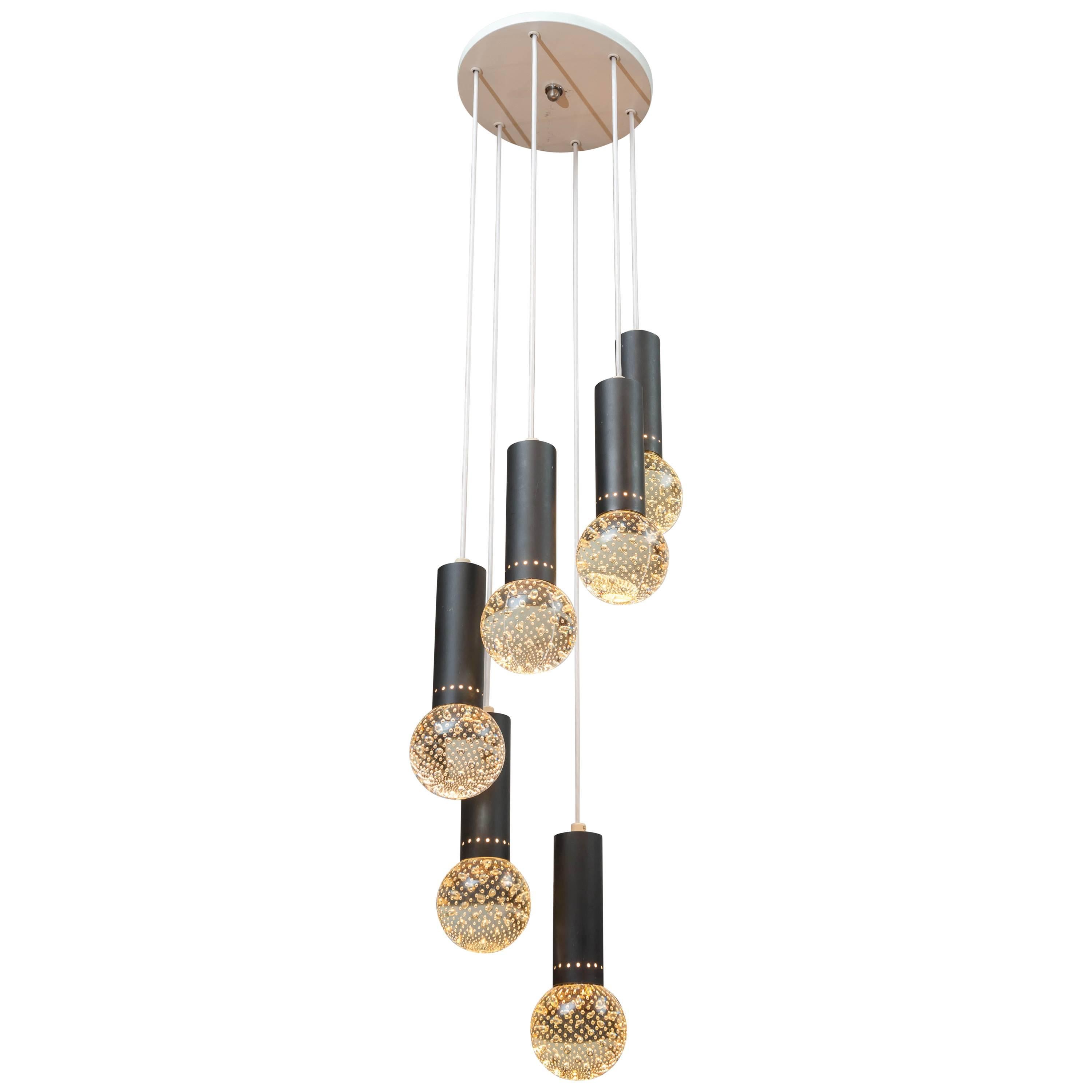 Bubble Light Chandelier in the style of Gino Sarfatti