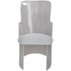  Barrel Back Lucite Chair
