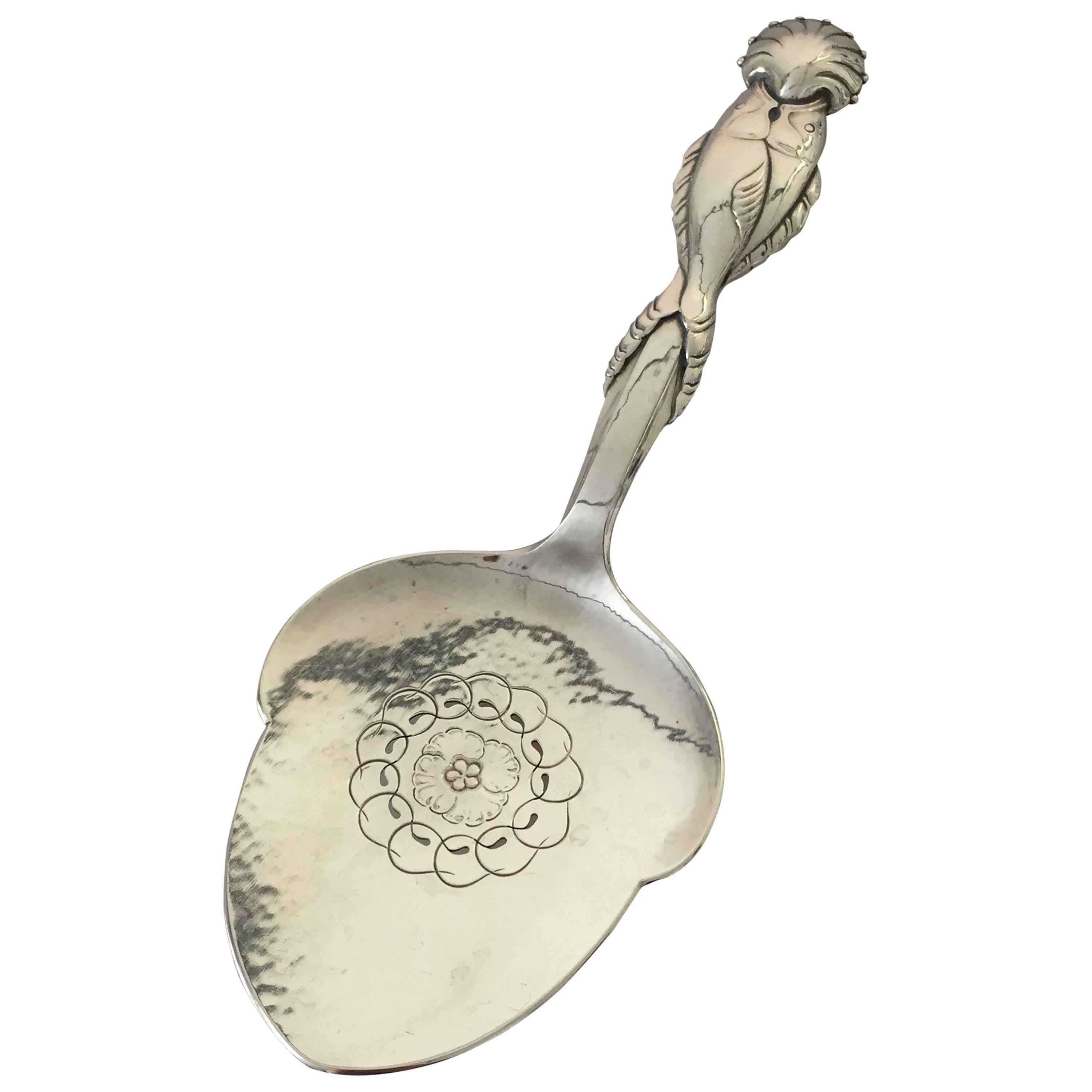 1920s Georg Jensen Silver Ornamental Fish Server