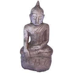 Serene Shan Style Alabaster Buddha, circa 1800 For Sale at 1stdibs