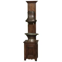 Early 19th Century Rustic Fountain with Stand