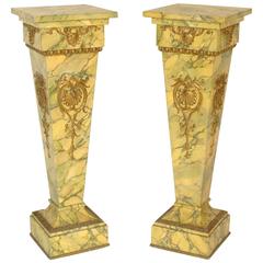 Pair of Louis XIV Style Pedestals