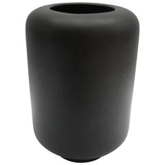 Tom Ford for Gucci Matte Black Ceramic Vase, Signed