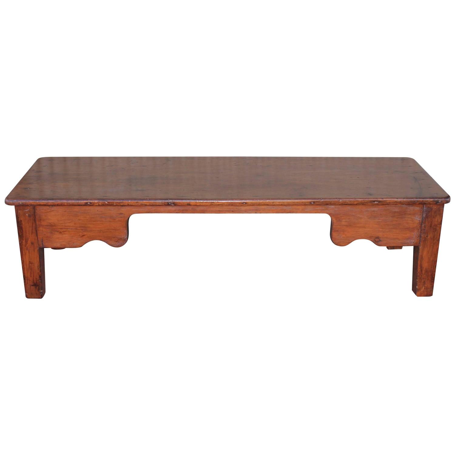 19th Century Monumental Farm Coffee Table from