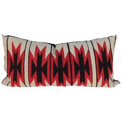 Amazing Geometric Navajo Weaving Bolster Pillow