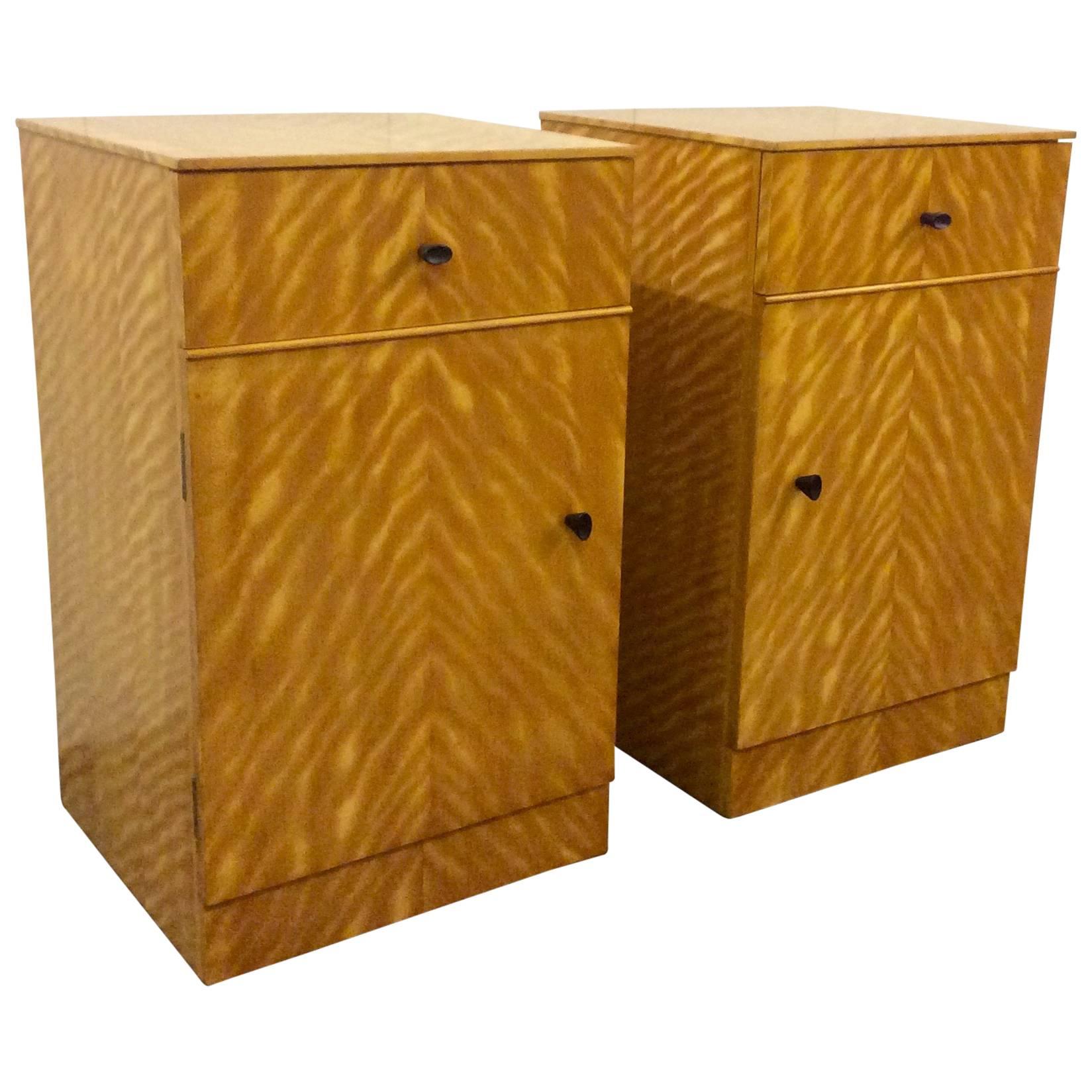 Pair of Art Deco Bedside Cabinets