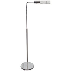 Casella Adjustable Reading Floor Lamp in Chrome