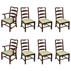 Antique Superb Set of Eight George II Mahogany Dining Chairs