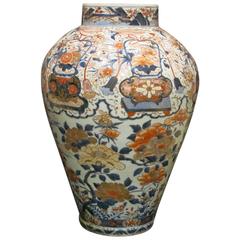 Large Restored Japanese Imari Jar, Early 18th Century