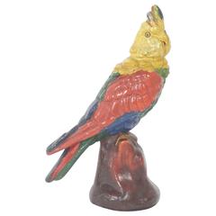 Cast Iron Parrot Doorstop